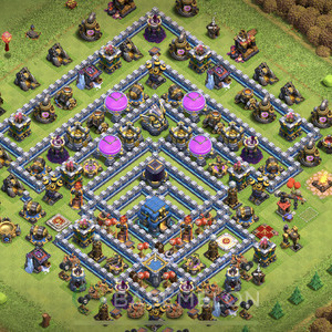 Rathaus Level 12 Farmen Base 2025, Max Level, Hybrid, Layout #880