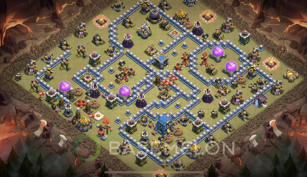 Town Hall Level 12 War Base Design 2024, Layout #895