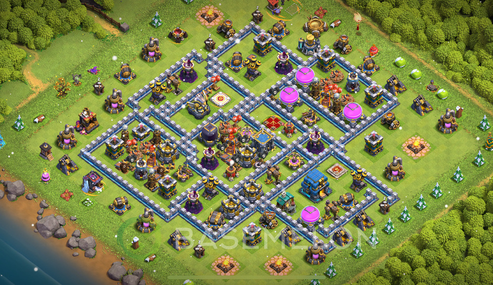 Town Hall Level 12 Farm Base Design 2024, Anti 3 Stars, Anti Everything, Layout #901