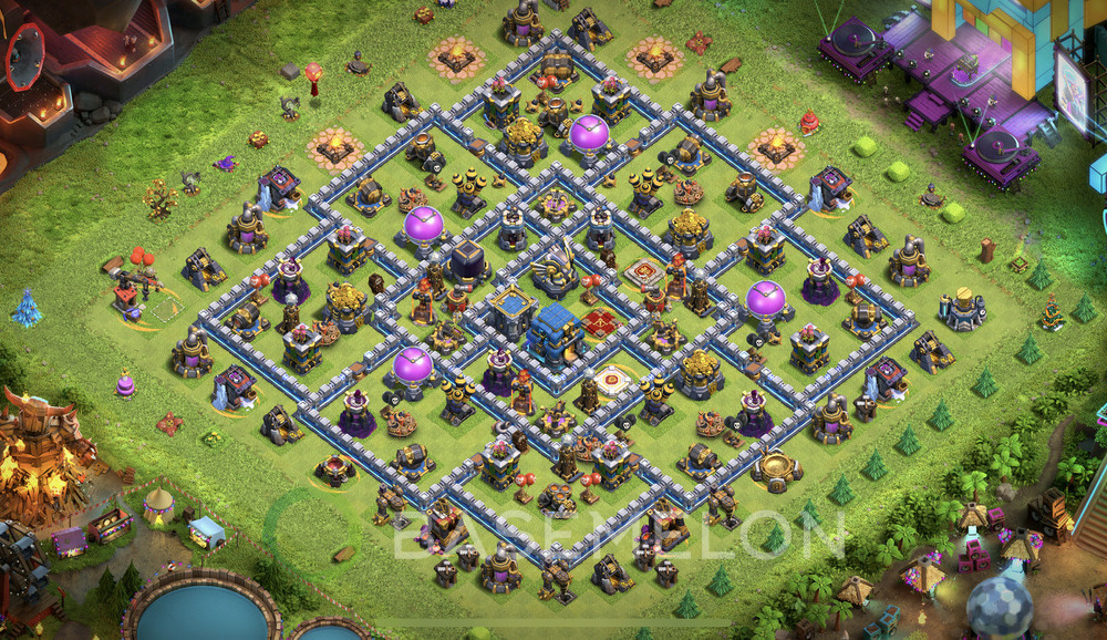 Town Hall Level 12 Farm Base Design 2024, Anti 2 Stars, Layout #916