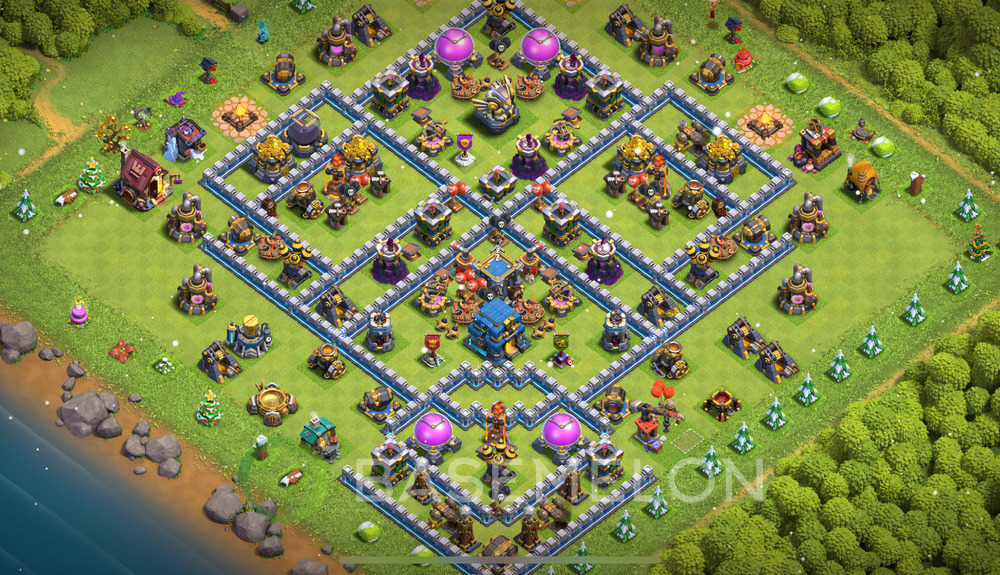 Town Hall Level 12 Farm Base Design 2025, Anti 3 Stars, Anti Everything, Layout #925