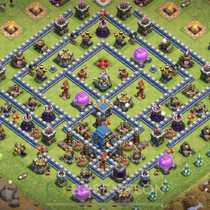 Town Hall Level 12 Trophy/Defense Base Design 2025, Anti 3 Stars, Anti Everything, Layout #928
