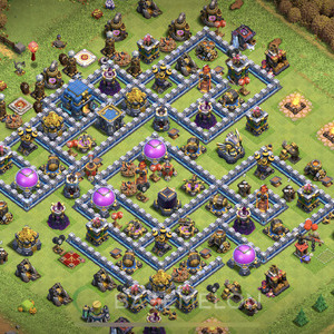 Town Hall Level 12 Farm Base Design, Max Levels, Hybrid, Layout #94