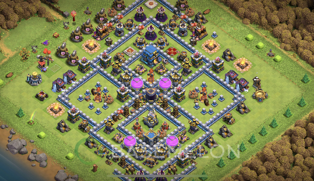 Town Hall Level 12 Farm Base Design 2025, Max Levels, Anti Everything, Layout #951