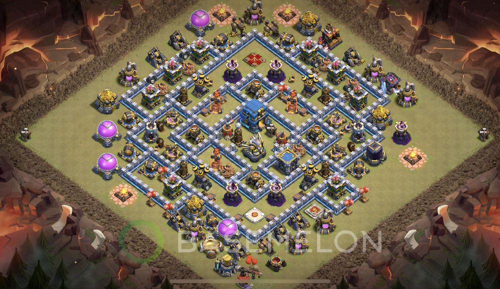 Town Hall Level 12 War Base Design 2024, Anti 3 Stars, Anti Everything, Layout #969