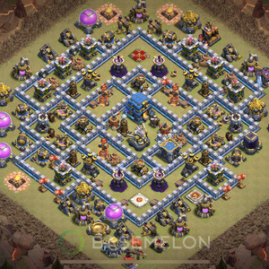 Town Hall Level 12 War Base Design 2025, Anti 3 Stars, Anti Everything, Layout #969