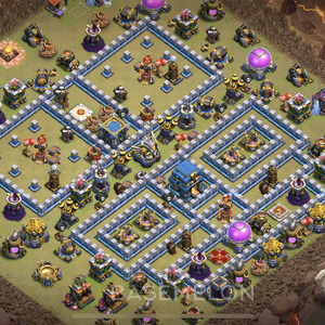 Rathaus Level 12 Krieg Base 2025, Anti Alles, Layout #983