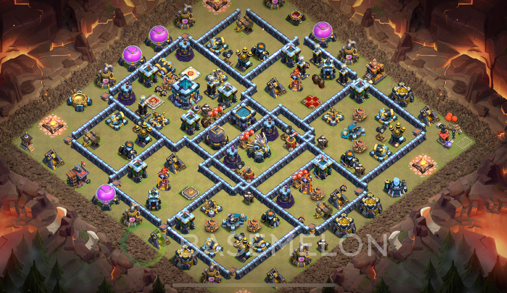 Town Hall Level 13 War Base Design 2024, Anti 2 Stars, Legend League, Layout #1068