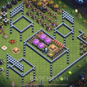 Town Hall Level 13 Progress Base Design, Layout #111