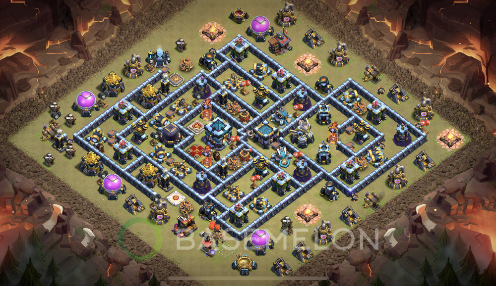 Town Hall Level 13 War Base Design 2024, Anti 3 Stars, Legend League, Layout #1110