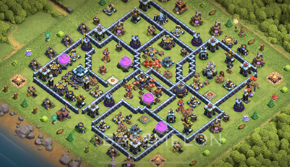 Town Hall Level 13 Farm Base Design 2024, Max Levels, Anti Everything, Layout #1134