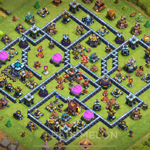 Town Hall Level 13 Farm Base Design 2025, Max Levels, Anti Everything, Layout #1134