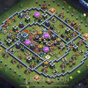 Rathaus Level 13 Farmen Base 2025, Anti Alles, Layout #1137