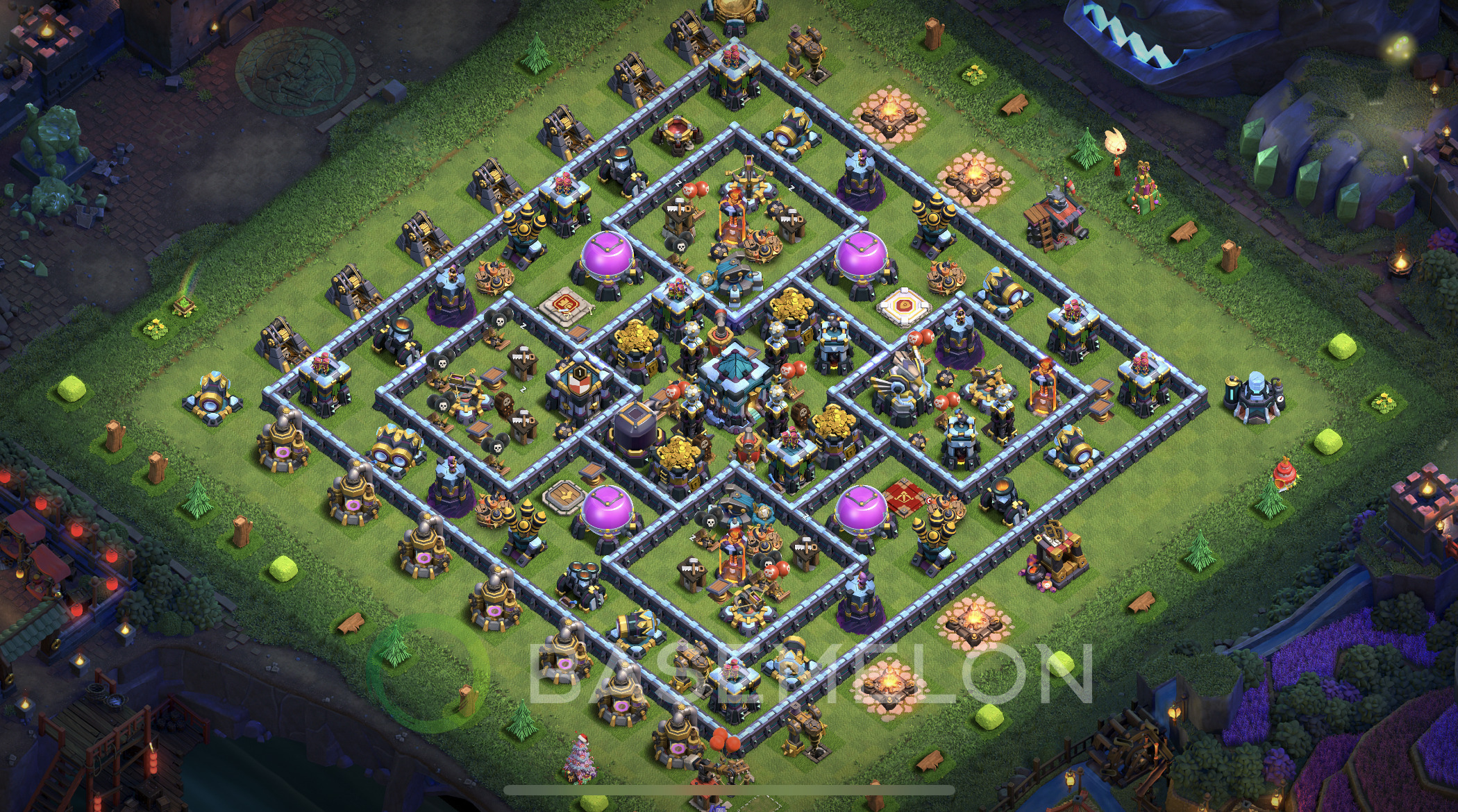 Nuevo Ayuntamiento Defensa Clash Of Clans Aldea Con Enlace