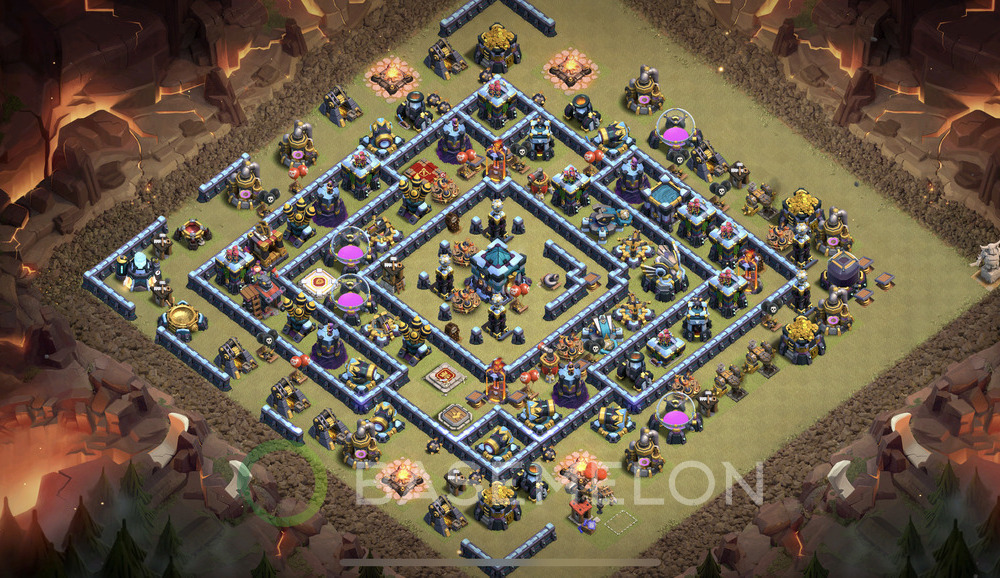 Town Hall Level 13 War Base Design 2025, Anti Everything, Layout #1149