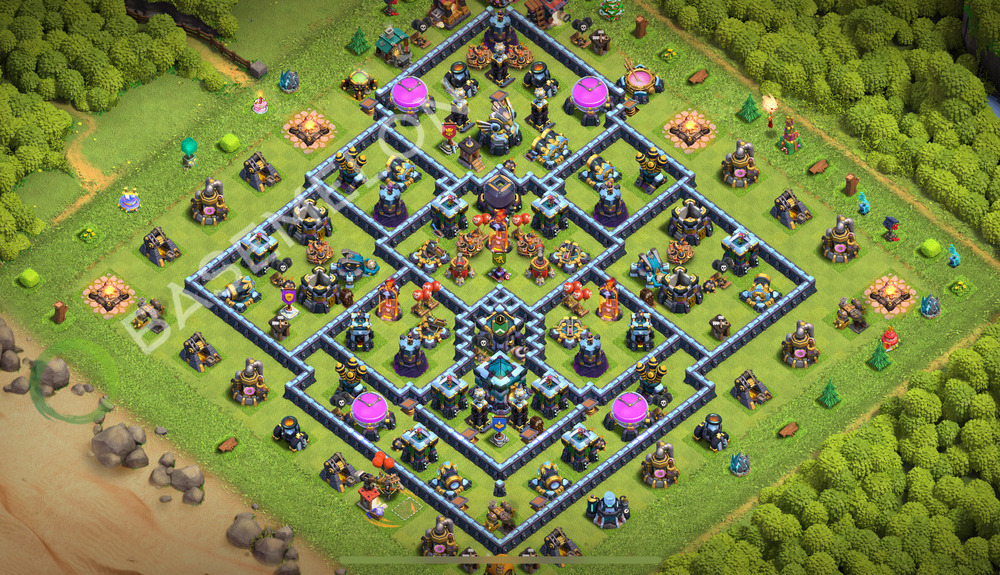 Aldea del Ayuntamiento Nivel 13 para Farming, Liga Leyenda Diseño 2026, #1239