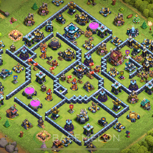 Rathaus Level 13 Farmen Base 2025, Max Level, Anti Alles, Layout #1294