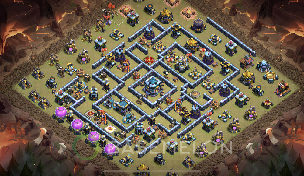 Town Hall Level 13 War Base Design 2025, Anti 3 Stars, Anti Everything, Layout #1396