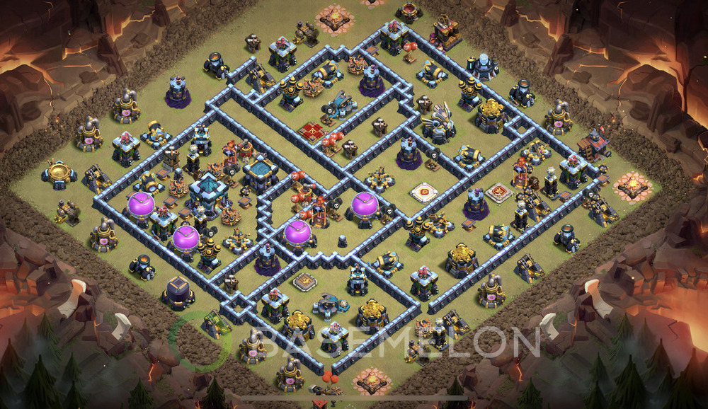 Town Hall Level 13 War Base Design 2025, Layout #1416