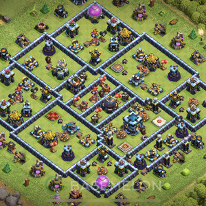 Rathaus Level 13 Verteidigung Base 2025, Anti 3 Sterne, Anti Alles, Layout #1447