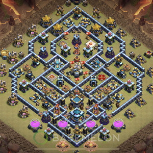 Rathaus Level 13 Krieg Base, Anti Alles, Layout #147