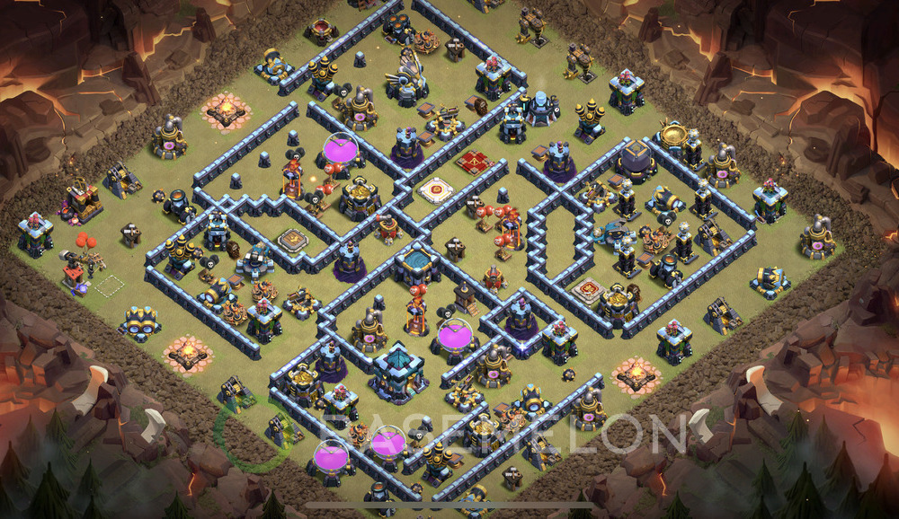 Town Hall Level 13 War Base Design 2025, Anti 3 Stars, Anti Everything, Layout #1489