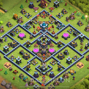 Town Hall Level 13 Farm Base Design 2025, Anti 3 Stars, Layout #1573