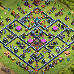 Town Hall Level 13 Farm Base Design 2026, Anti 3 Stars, Layout #1573