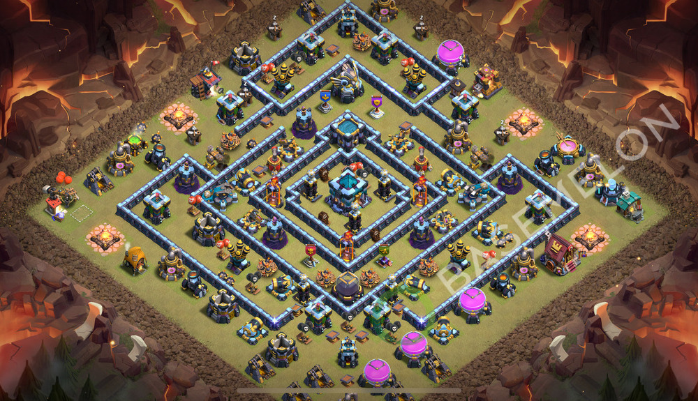 Town Hall Level 13 War Base Design 2026, Anti 2 Stars, Legend League, Layout #1594