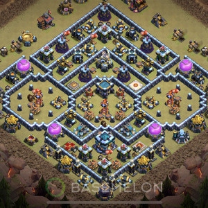 Rathaus Level 13 Krieg Base 2025, Anti Alles, Layout #1640