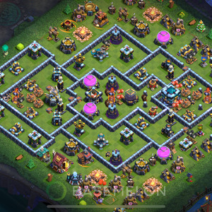 Rathaus Level 13 Verteidigung Base 2025, Anti Alles, Layout #1653