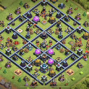 Town Hall Level 13 Farm Base Design 2025, Anti Air, Hybrid, Layout #1869