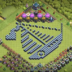 Rathaus Level 13 Progress Base, Layout #191