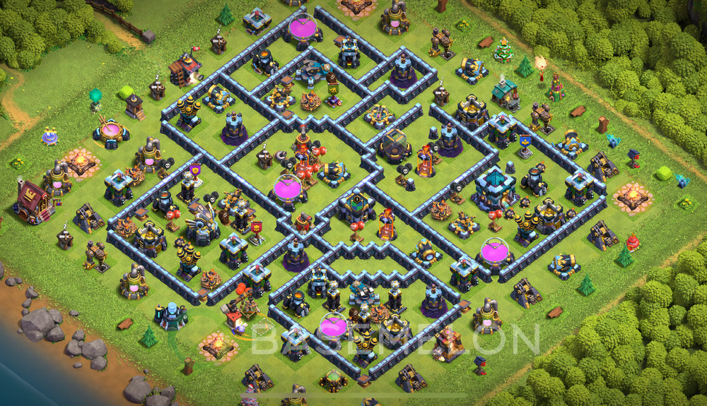 Town Hall Level 13 Trophy/Defense Base Design 2025, Legend League, Hybrid, Layout #1967