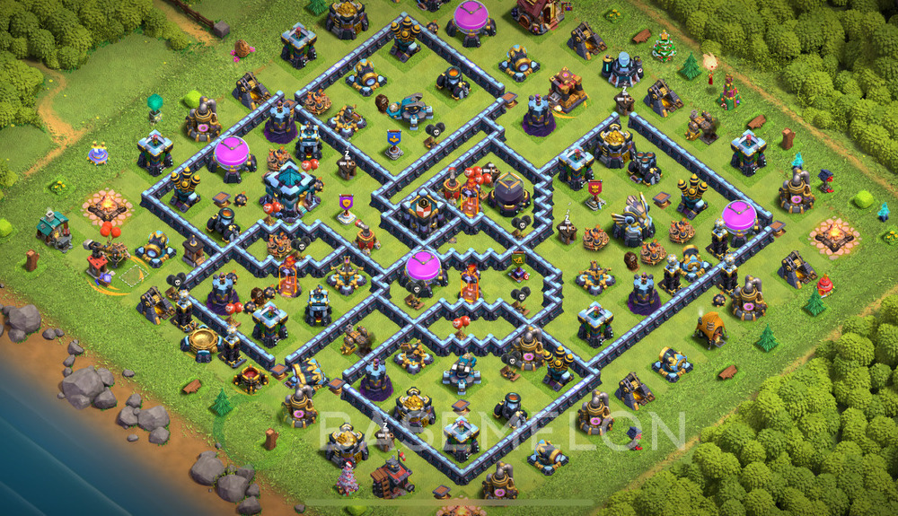 Aldea del Ayuntamiento Nivel 13 para Defensa, Anti GoWipe, Anti Todo Diseño 2025, #2015