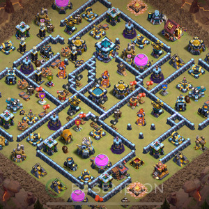 Rathaus Level 13 Krieg Base 2025, Anti 3 Sterne, Anti Alles, Layout #2021