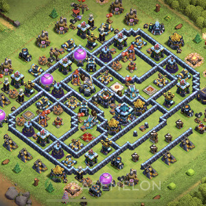 Rathaus Level 13 Verteidigung Base 2025, Anti Alles, Layout #2050