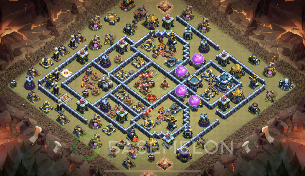 Town Hall Level 13 War Base Design 2025, Anti 3 Stars, Anti Everything, Layout #2060