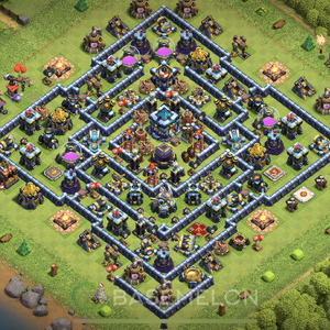 Town Hall Level 13 Farm Base Design 2025, Legend League, Hybrid, Layout #2071