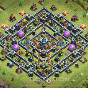 Town Hall Level 13 Farm Base Design 2025, Legend League, Hybrid, Layout #2072