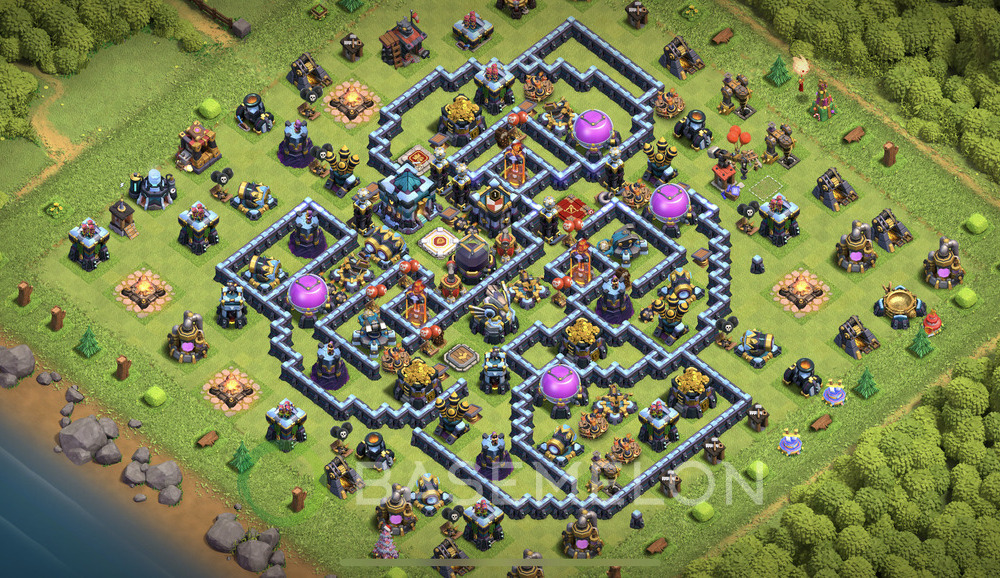 Town Hall Level 13 Farm Base Design 2025, Anti 3 Stars, Anti Everything, Layout #2075