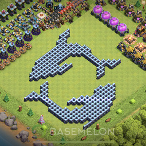 Town Hall Level 13 Progress Base Design, Layout #210