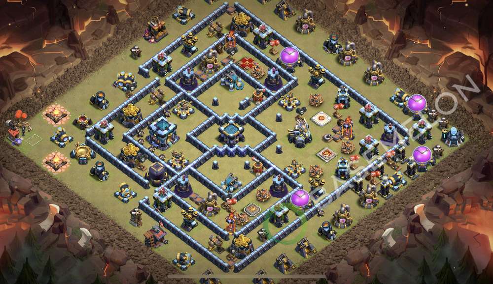 Town Hall Level 13 War Base Design 2025, Anti 3 Stars, Anti Everything, Layout #2244