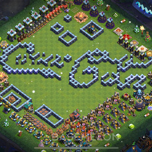 Town Hall Level 13 Progress Base Design, Layout #227