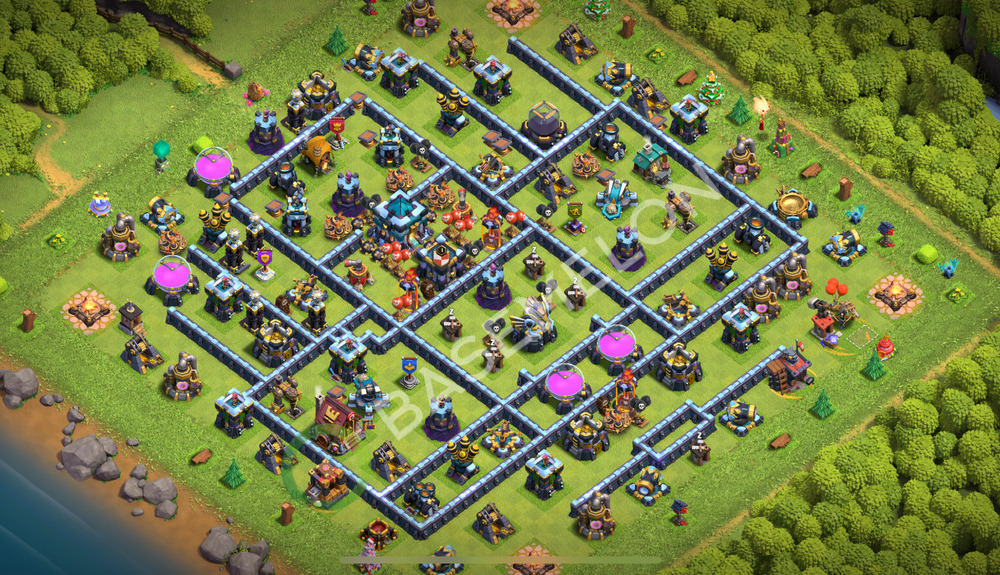 Town Hall Level 13 Trophy/Defense Base Design 2025, Layout #2288