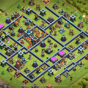 Town Hall Level 13 Trophy/Defense Base Design 2025, Layout #2288