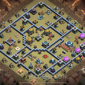 Town Hall Level 13 War Base Design, Layout #229