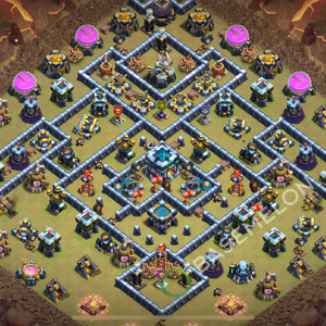 Rathaus Level 13 Krieg Base 2025, Anti 3 Sterne, Layout #2306