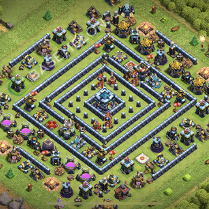 Town Hall Level 13 Trophy/Defense Base Design 2025, Anti 3 Stars, Anti Everything, Layout #2310