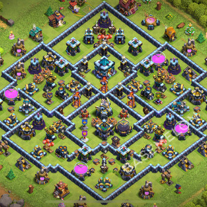 Rathaus Level 13 Verteidigung Base 2025, Hybrid, Layout #2319